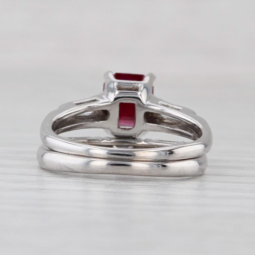 Taglio brillante Anello di fidanzamento con diamante rubino di 1,62 ct. in vendita