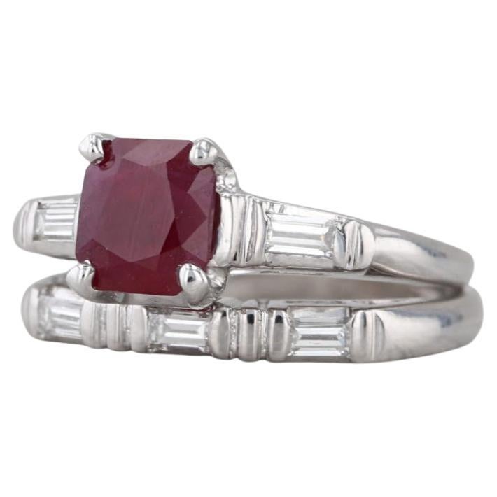 Anello di fidanzamento con diamante rubino di 1,62 ct. in vendita