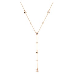 1.63 Carat Genuine Morganite and Diamond 14 Karat Rose Gold Necklace