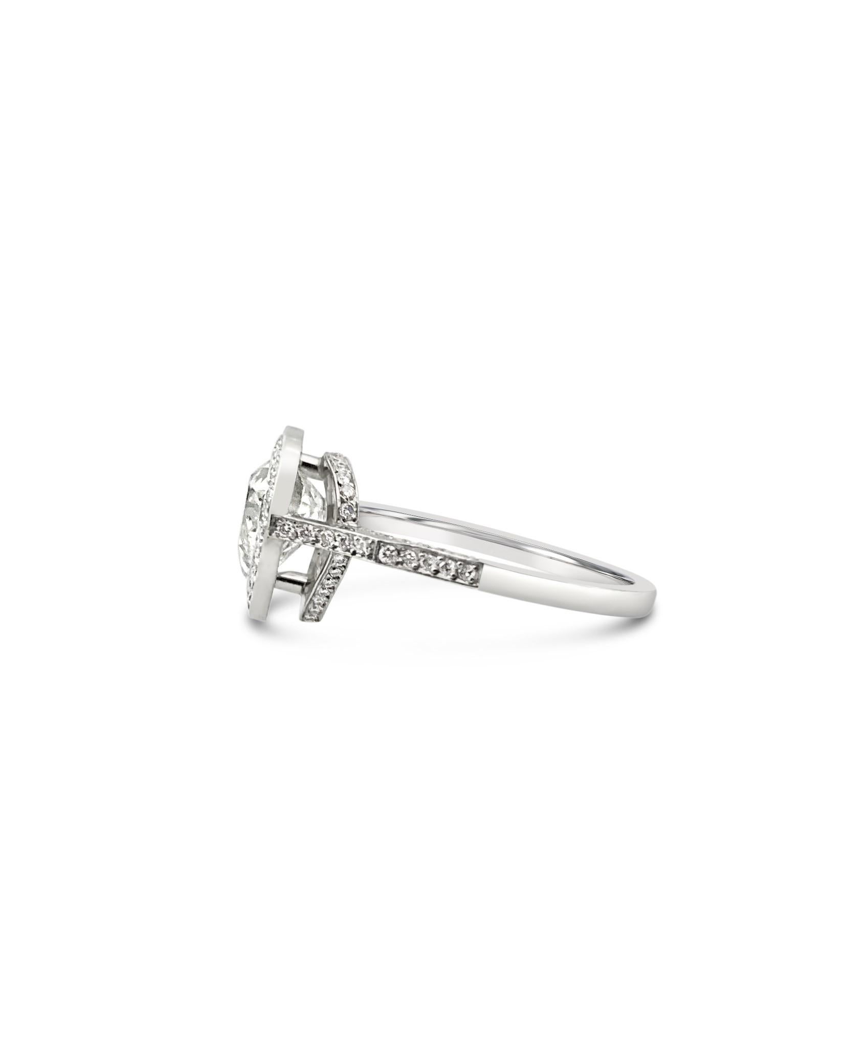 Elevate your love story with our 1.63 Carat GIA Certified F SI1 Heart Shaped Diamond Ring, a symbol of eternal devotion. This stunning ring features:

- A brilliant heart-shaped diamond weighing 1.63 carats, the embodiment of your love and