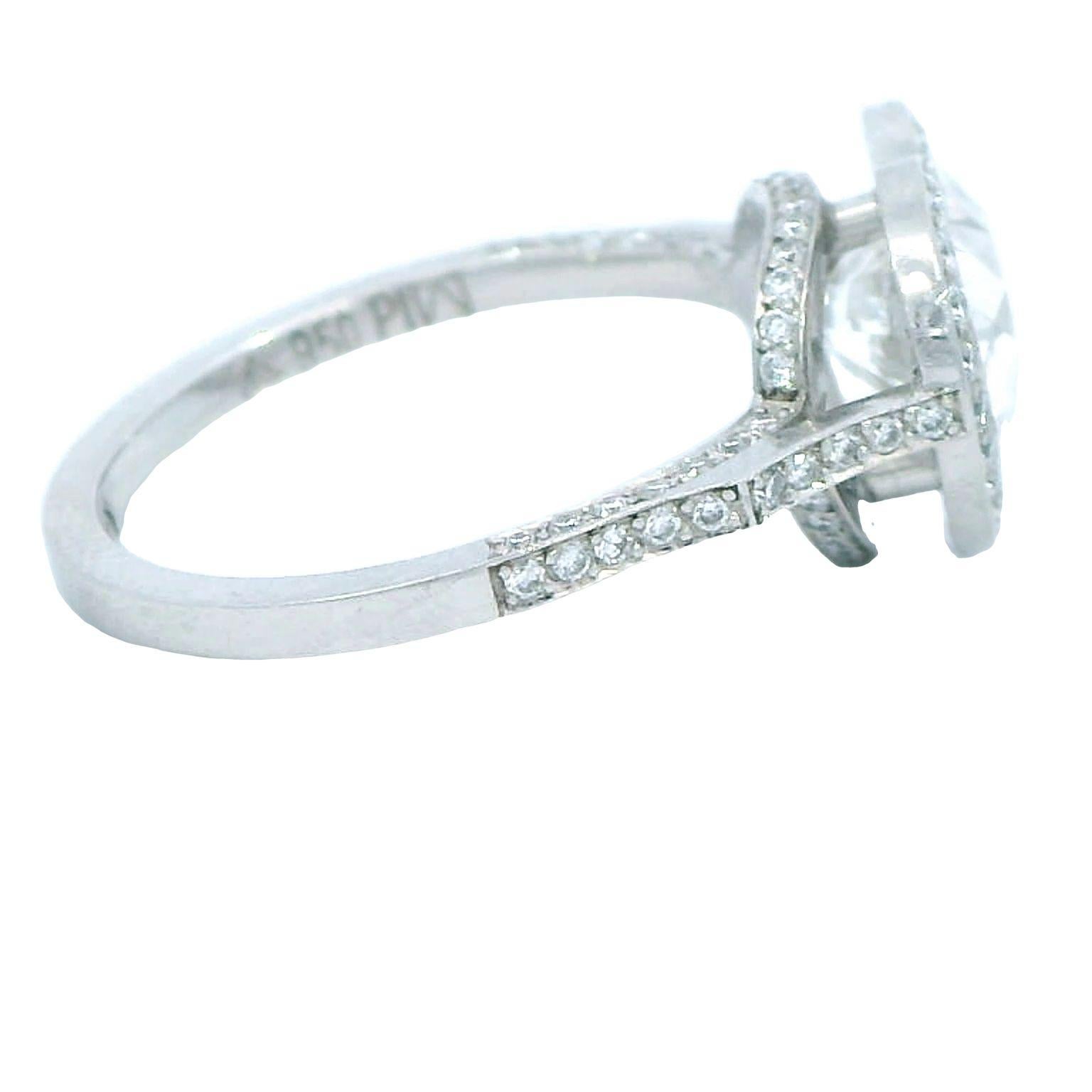 Women's or Men's 1.63 Carat GIA Certified Heart Shaped Diamond Ring