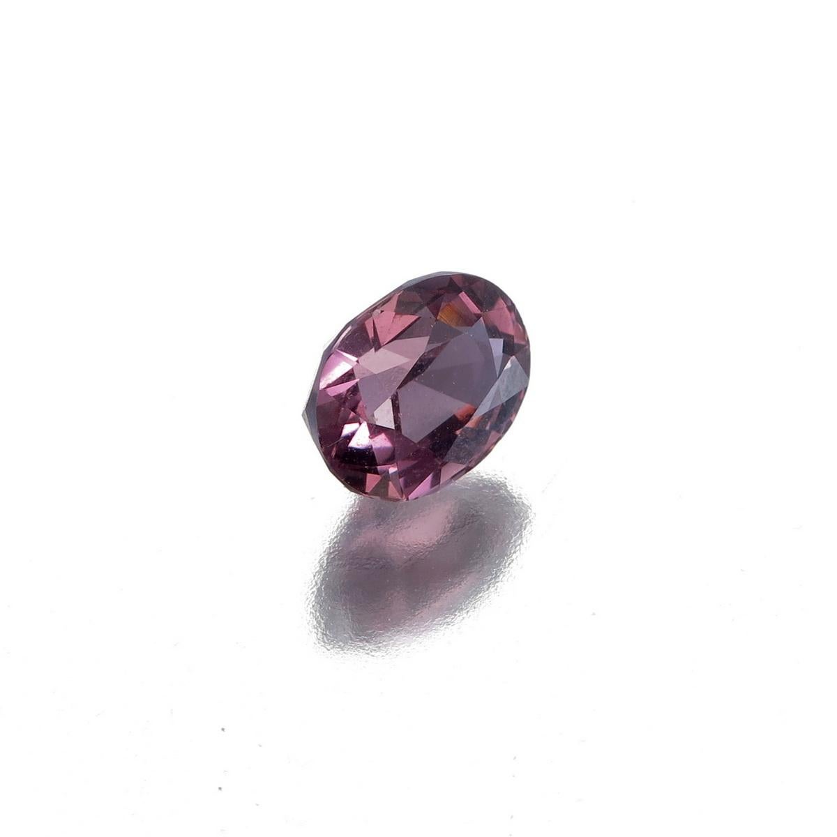 Lovely sparkling 1.63 Carat Natural Vivid Pink Spinel from Burma 
Dimension: 7.61 x 5.82 x 4.72 mm
Weight: 1.63 Carat
Shape: Oval Faceted Cut
No treatment No Heat
Comes with certificate from Gemological International Laboratories Canada No: