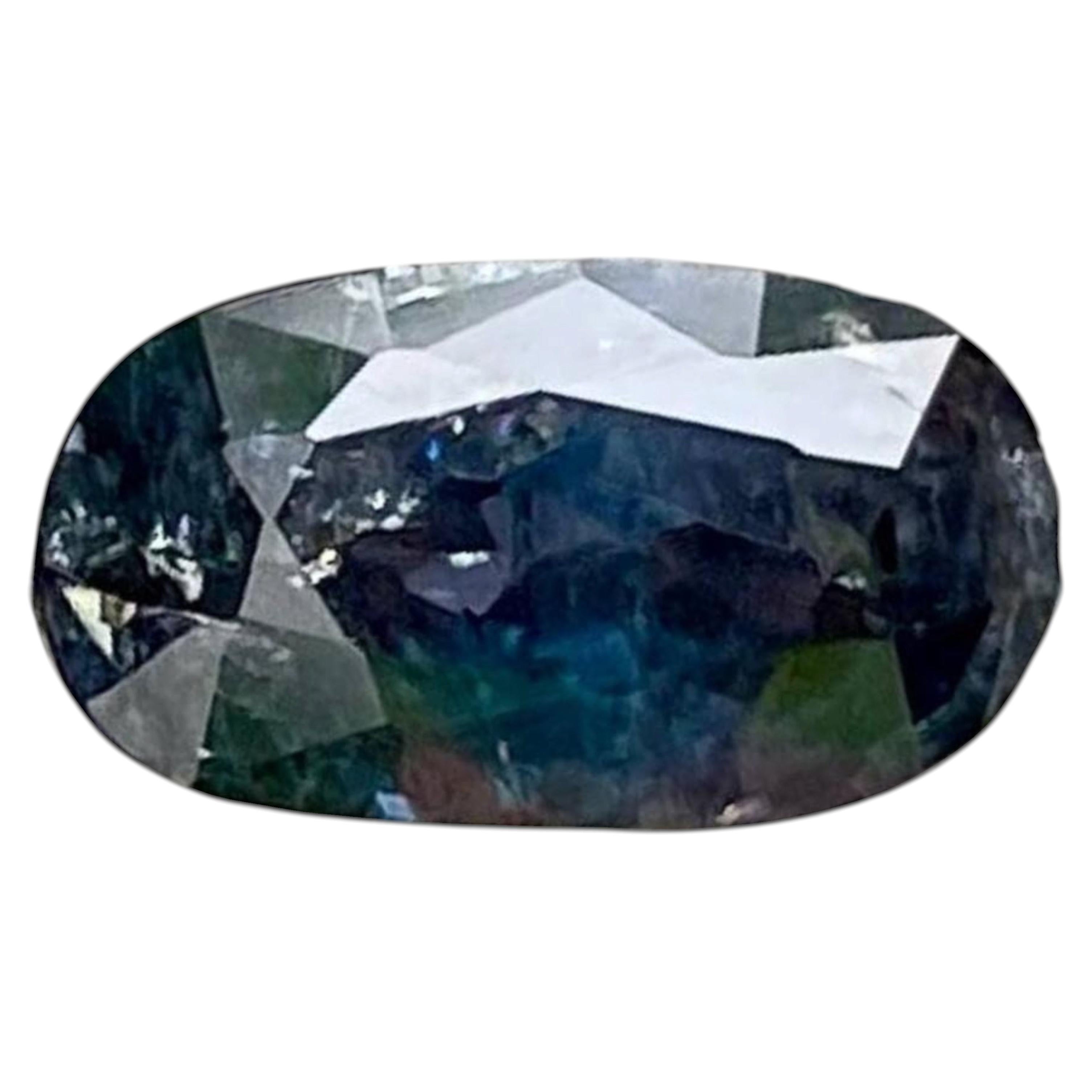 1.63 Carats Natural Color Change Sapphire Stone Oval Cut Sri Lankan Gemstone