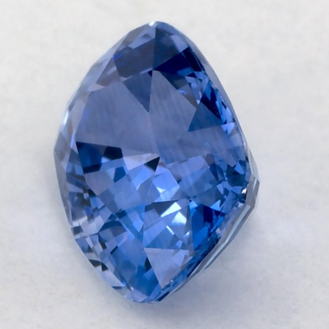 1.63 Karat Blauer Saphir Cushion Loser Edelstein Damen im Angebot