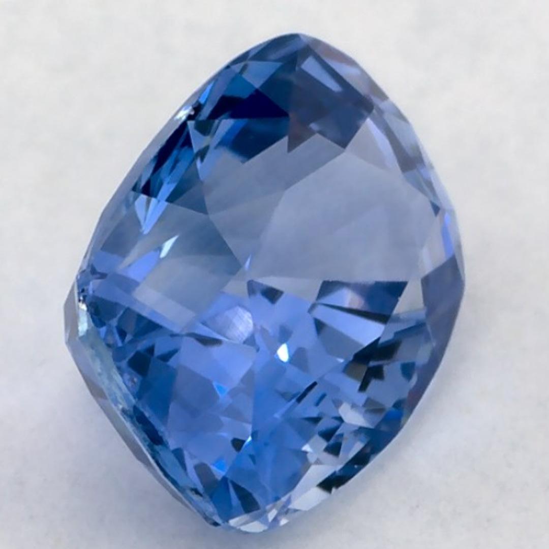 1.63 Karat Blauer Saphir Cushion Loser Edelstein im Angebot 2