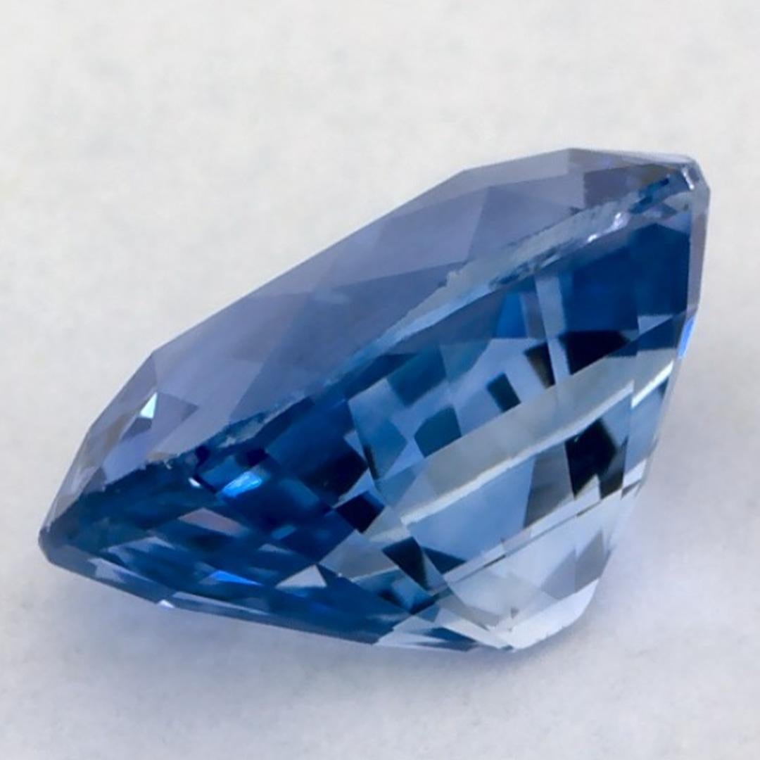 1.63 Karat Blauer Saphir Cushion Loser Edelstein im Angebot 3