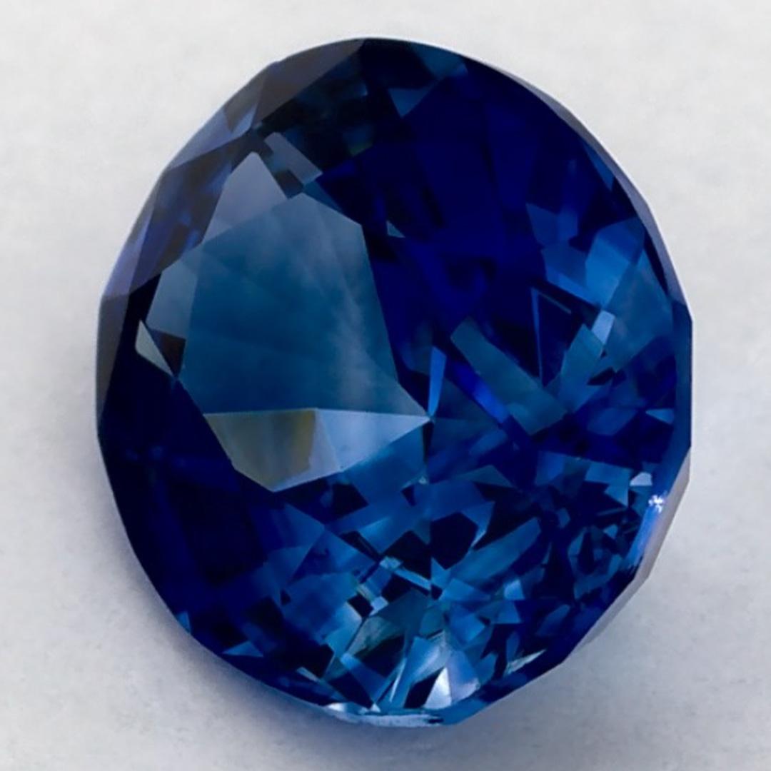 Donna 1.63 carati di zaffiro blu ovale sfuso in vendita