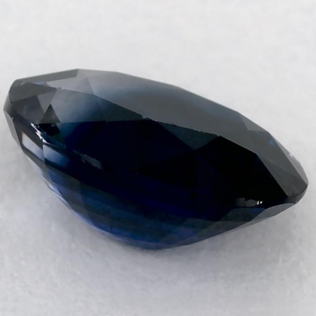 1.63 qt Zafiro Azul Oval Gema Suelta en venta 1