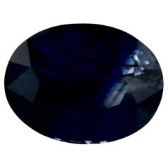 1.63 qt Zafiro Azul Oval Gema Suelta