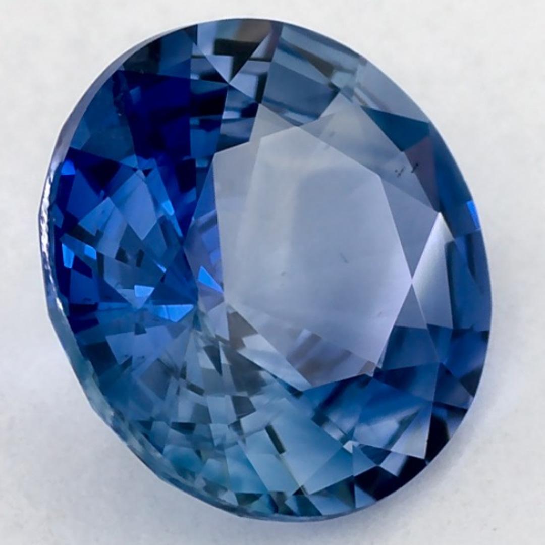 Taglio rotondo 1.63 carati di zaffiro blu rotondo sfuso in vendita