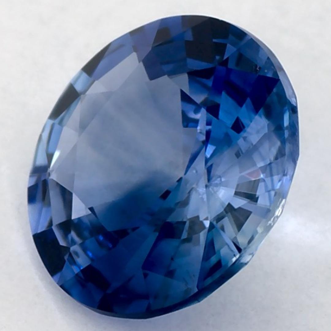 Donna 1.63 carati di zaffiro blu rotondo sfuso in vendita
