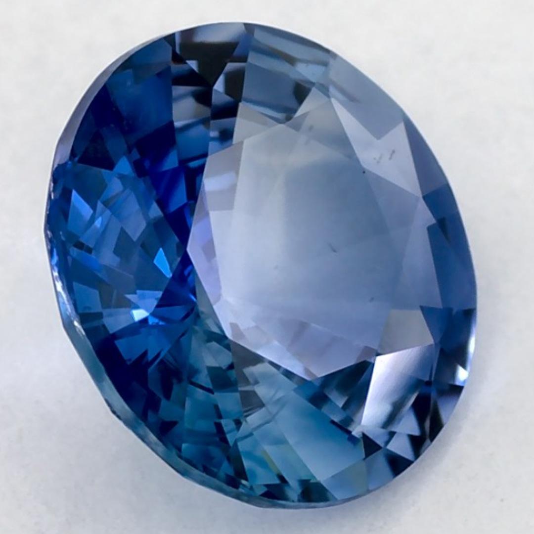 1.63 carati di zaffiro blu rotondo sfuso in vendita 2