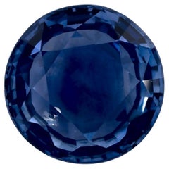 1.63 Karat Blauer runder Saphir, loser Edelstein
