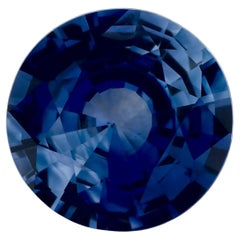 1.63 Ct Blue Sapphire Round Loose Gemstone
