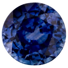 1.63 Ct Blue Sapphire Round Loose Gemstone