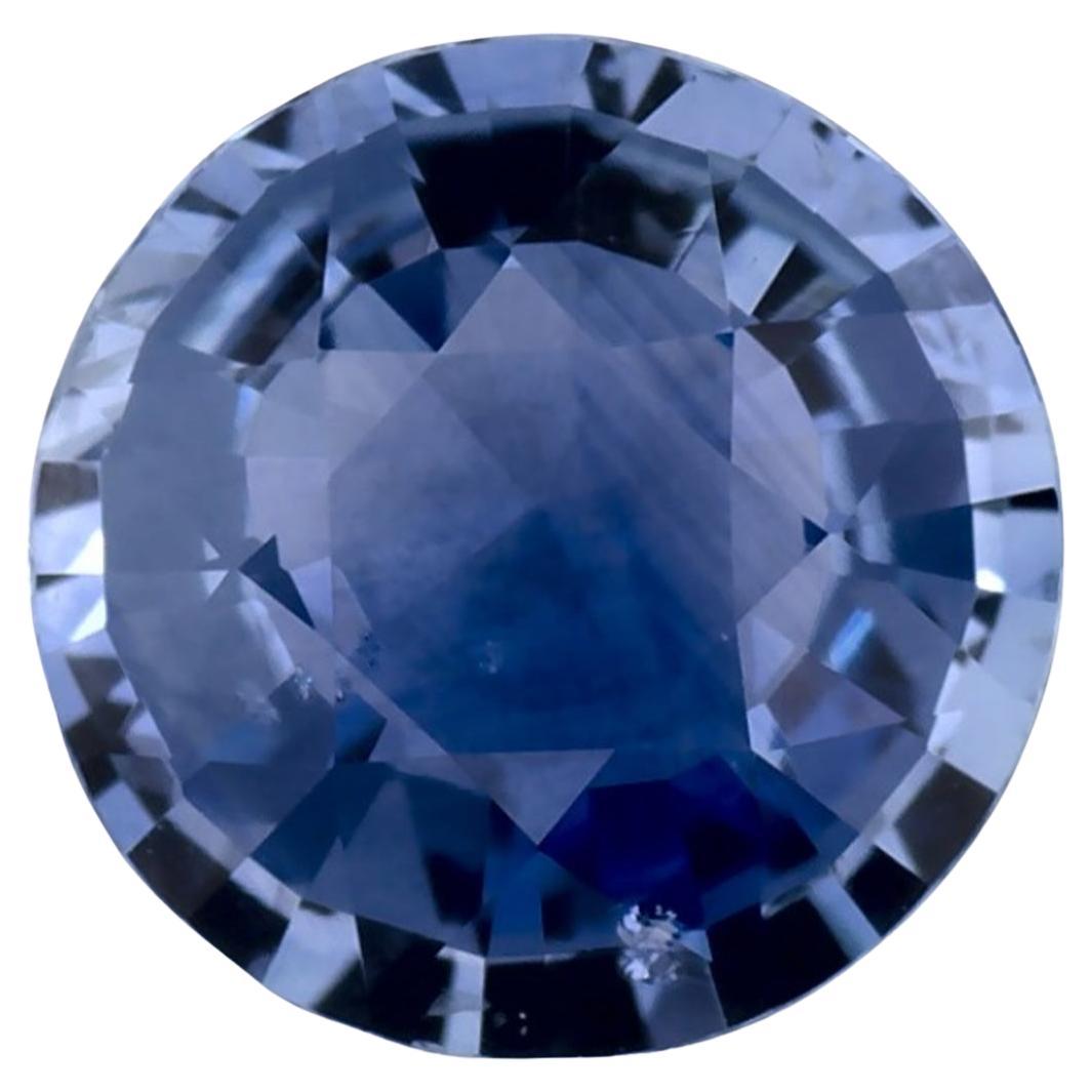 1.63 Ct Blue Sapphire Round Loose Gemstone