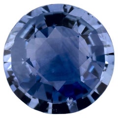 1.63 Ct Blue Sapphire Round Loose Gemstone