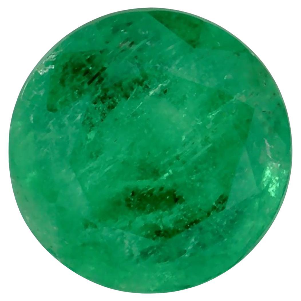 Gema suelta redonda esmeralda de 1.63 ct en venta