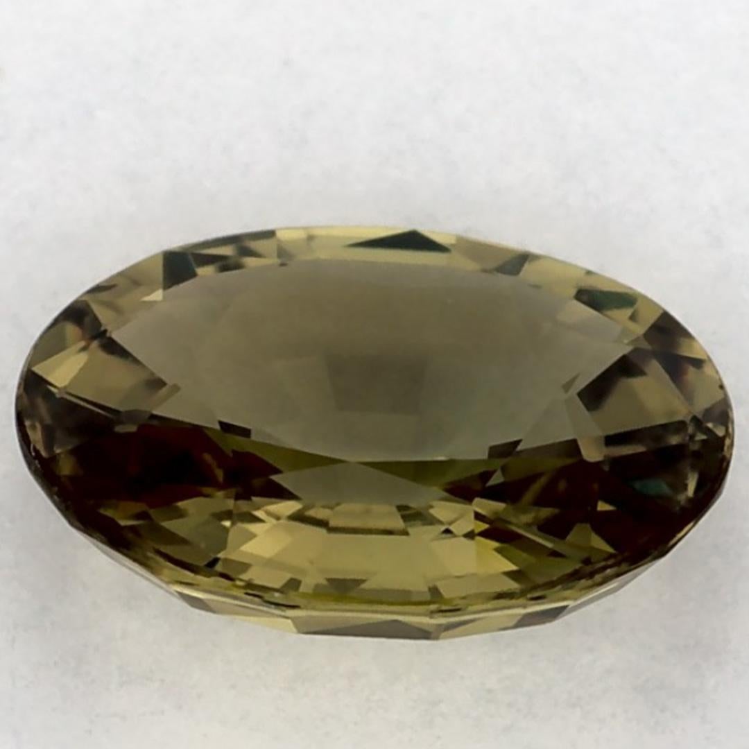 1.63 Ct Green Sapphire Oval Loose Gemstone (Saphir vert ovale en vrac) Neuf - En vente à Fort Lee, NJ