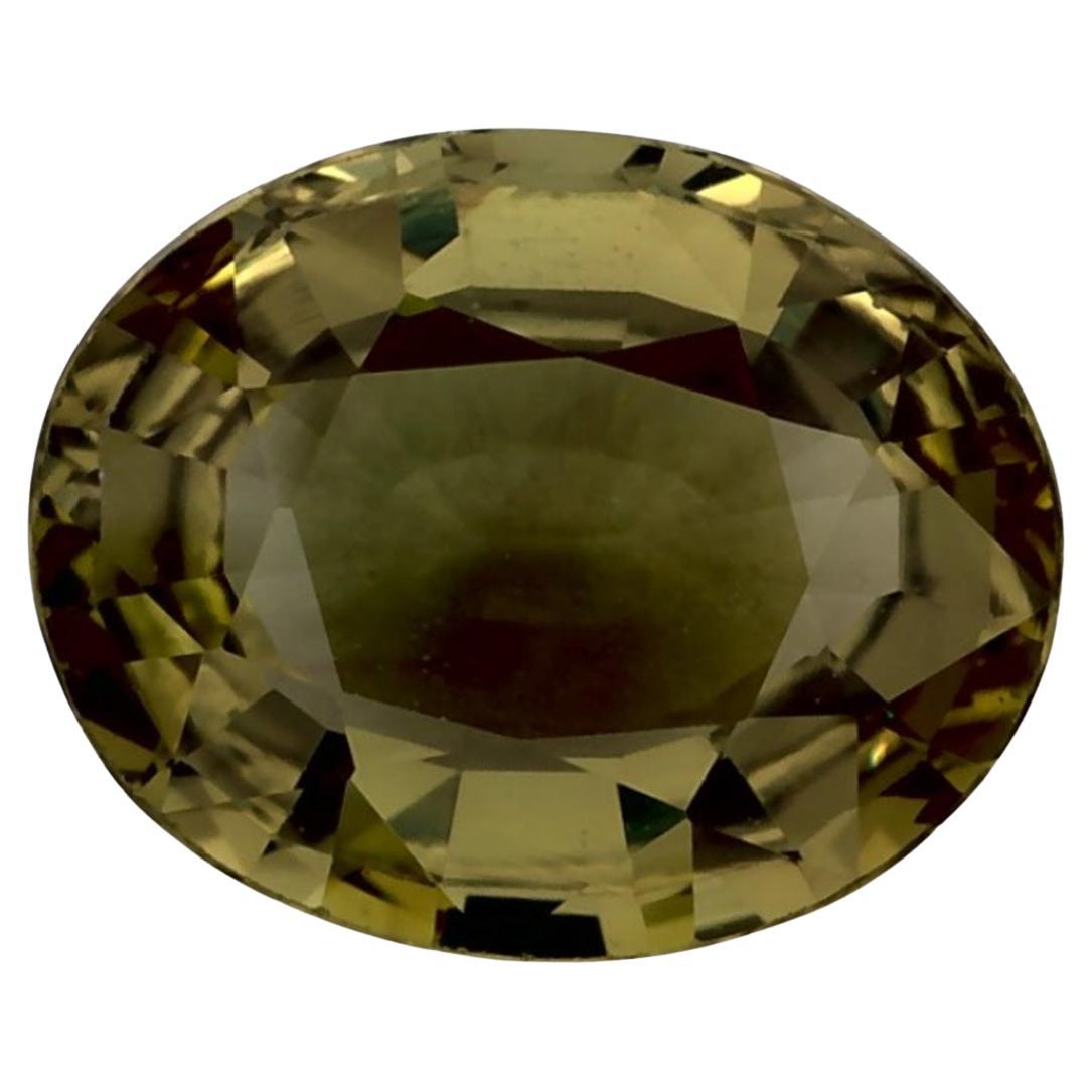 1.63 carati di zaffiro verde ovale sfuso