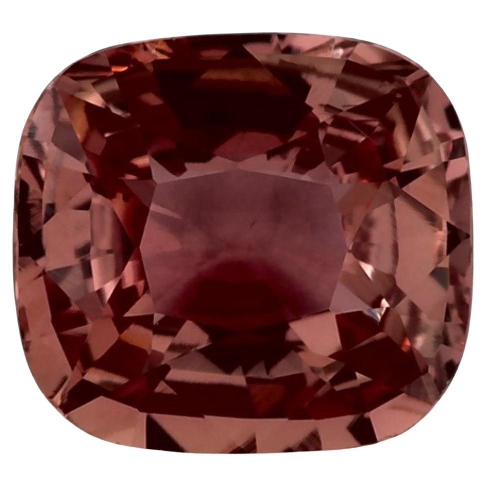 1.63 Karat rosa Saphir Cushion zertifiziert lose Edelstein im Angebot