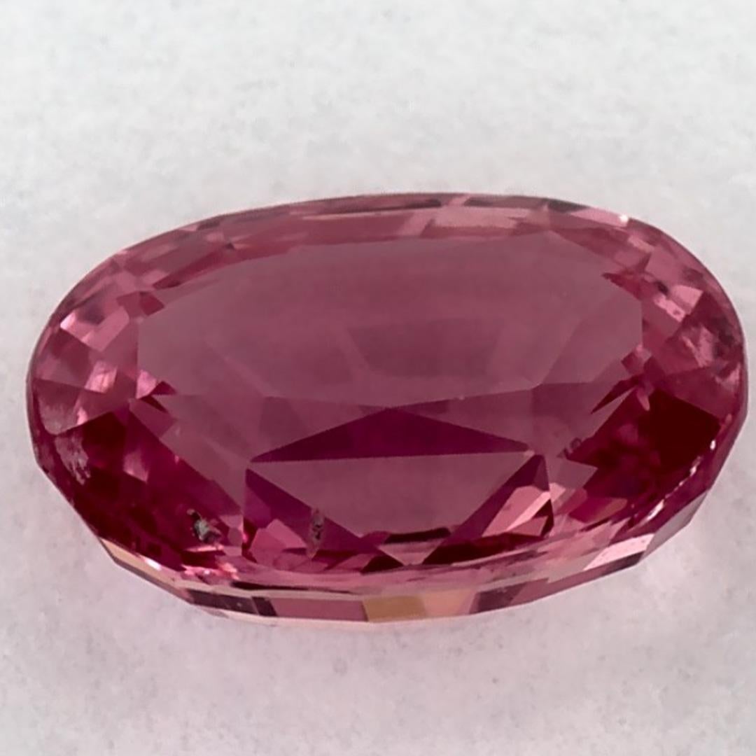 1.63 carati di zaffiro rosa ovale sfuso In condizioni Nuovo in vendita a Fort Lee, NJ