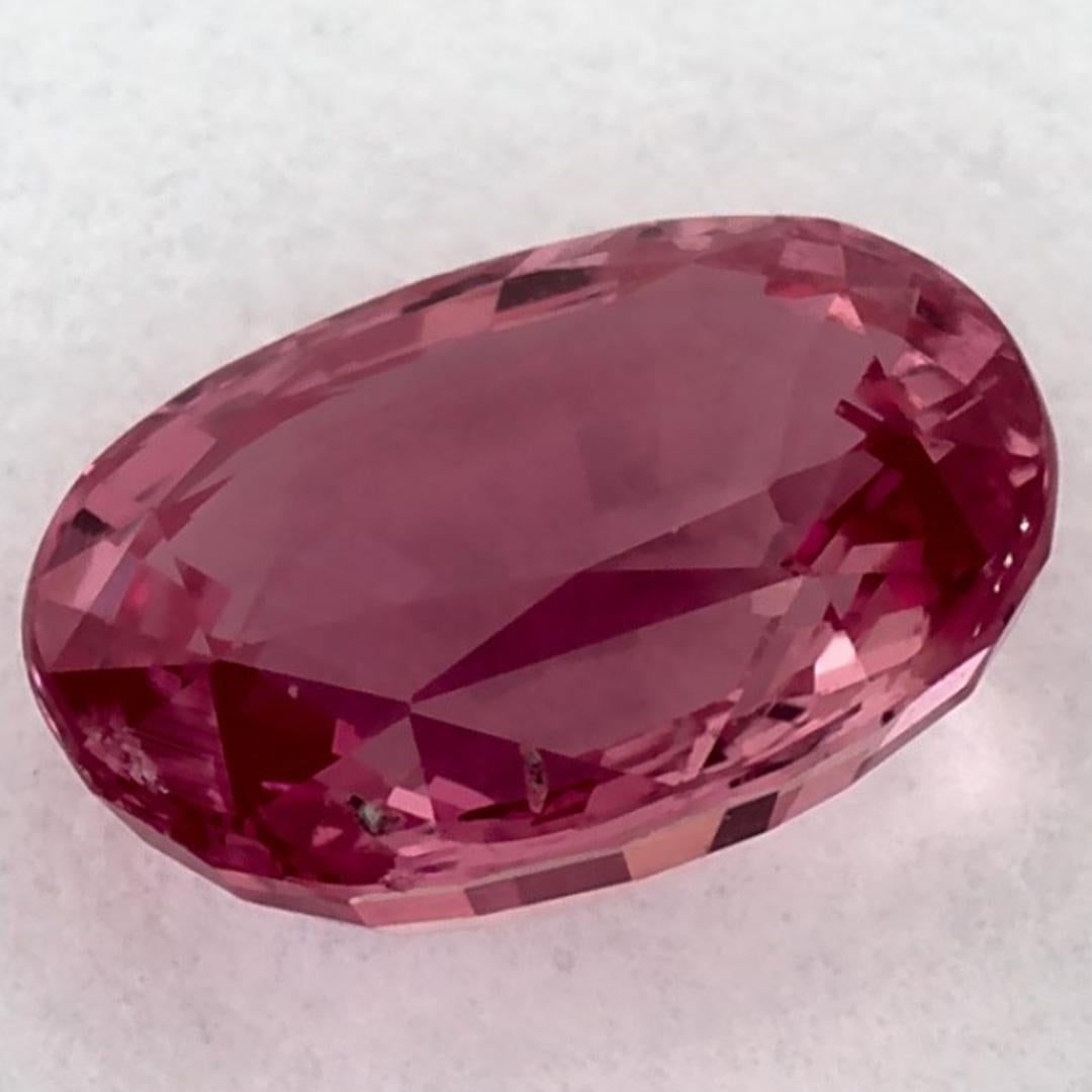1.63 carati di zaffiro rosa ovale sfuso in vendita 3