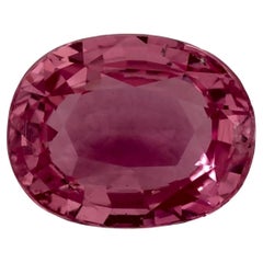 1.63 Ct Pink Sapphire Oval Loose Gemstone