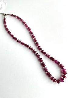 163.00 Carats Rubellite Tourmaline Necklace Fine Jewelry Natural Gemstone Beads