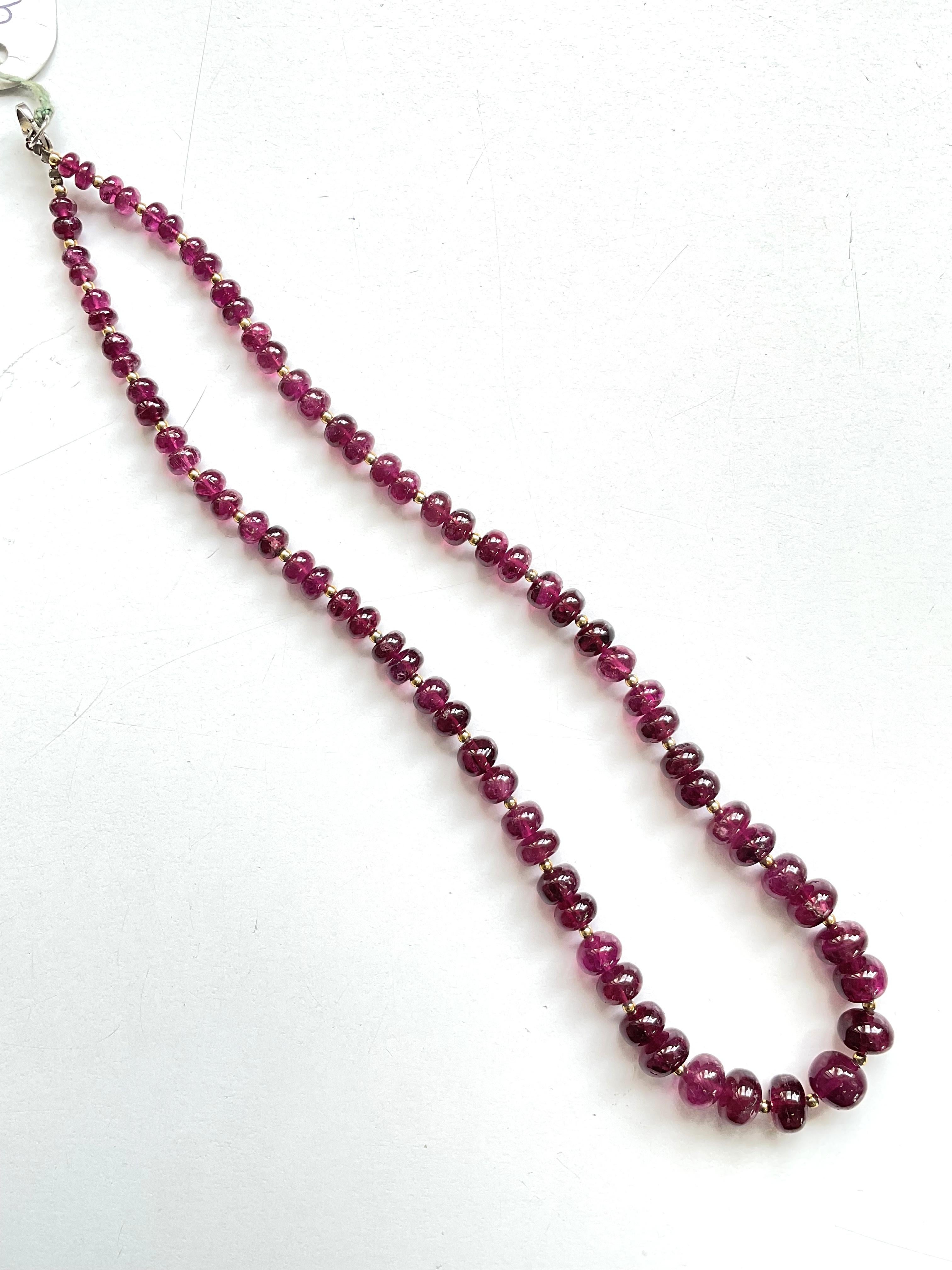 Rubellite Tourmaline Plain Beads For Top Fine Jewelry Natural Gem
Gemstone - Rubellite Tourmaline
Weight -  163.00 Carats
Strand - 1
Size - 5 To 9 MM
Shape - Beads

