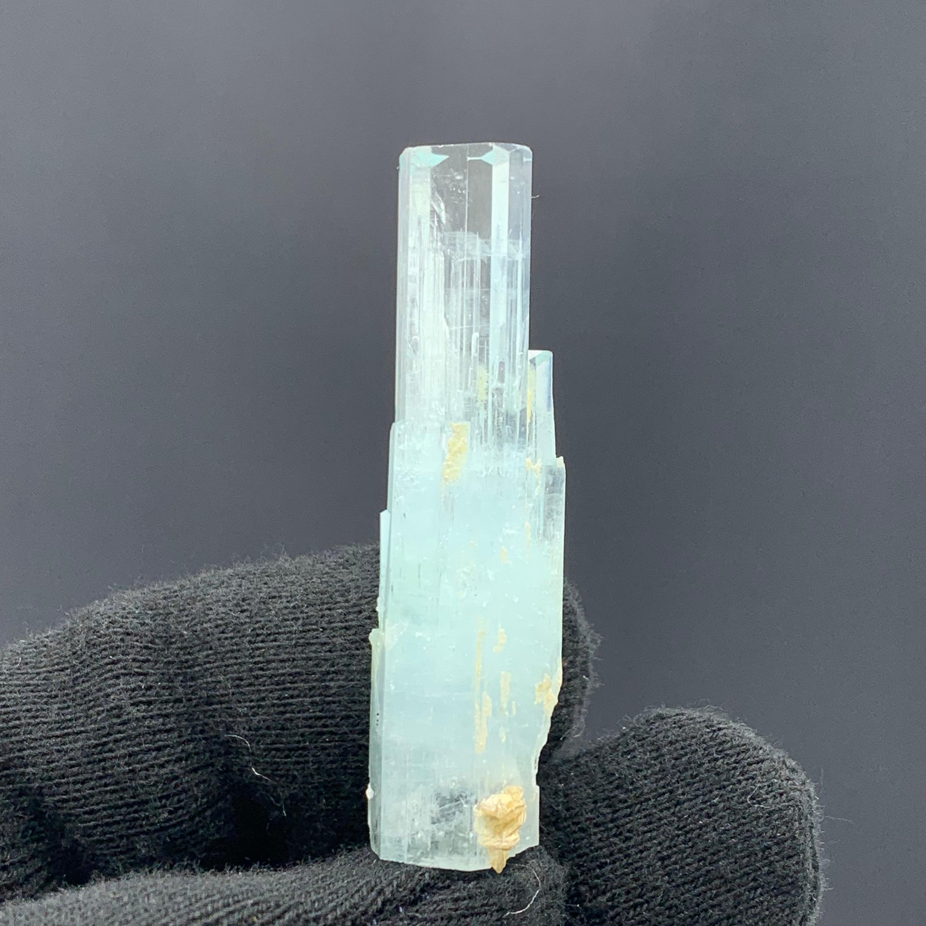 Rock Crystal 16.33 Gram Adorable Aquamarine Specimen From Shigar Valley, Skardu, Pakistan  For Sale