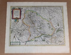 1633 Map Entitled "Beauvaisis Comitatus Belova Cium, Ric.0002
