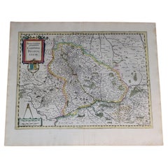 Antique 1633 Map Entitled "Beauvaisis Comitatus Belova Cium, Ric.0002