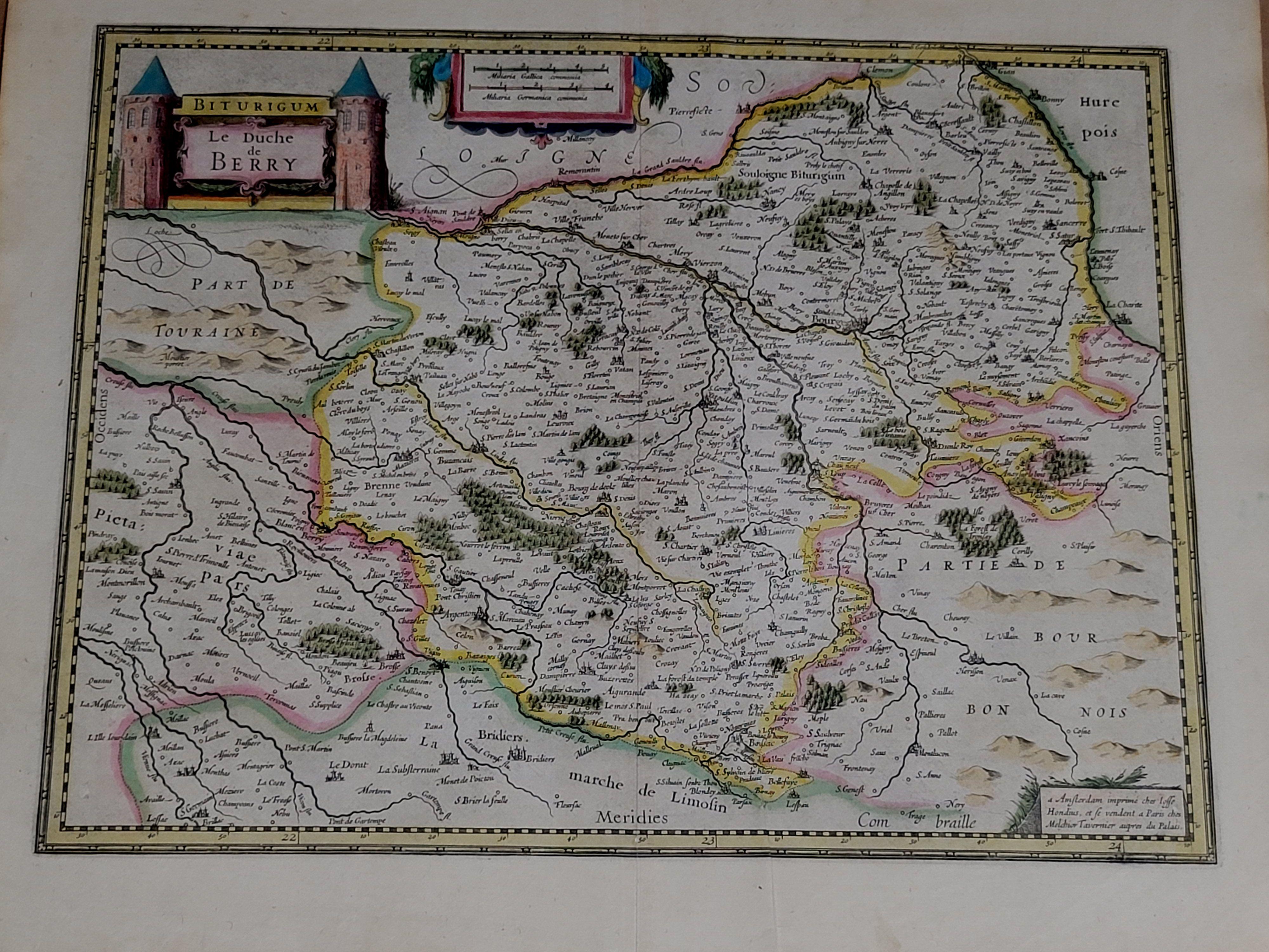 Dutch 1633 map, entitled 