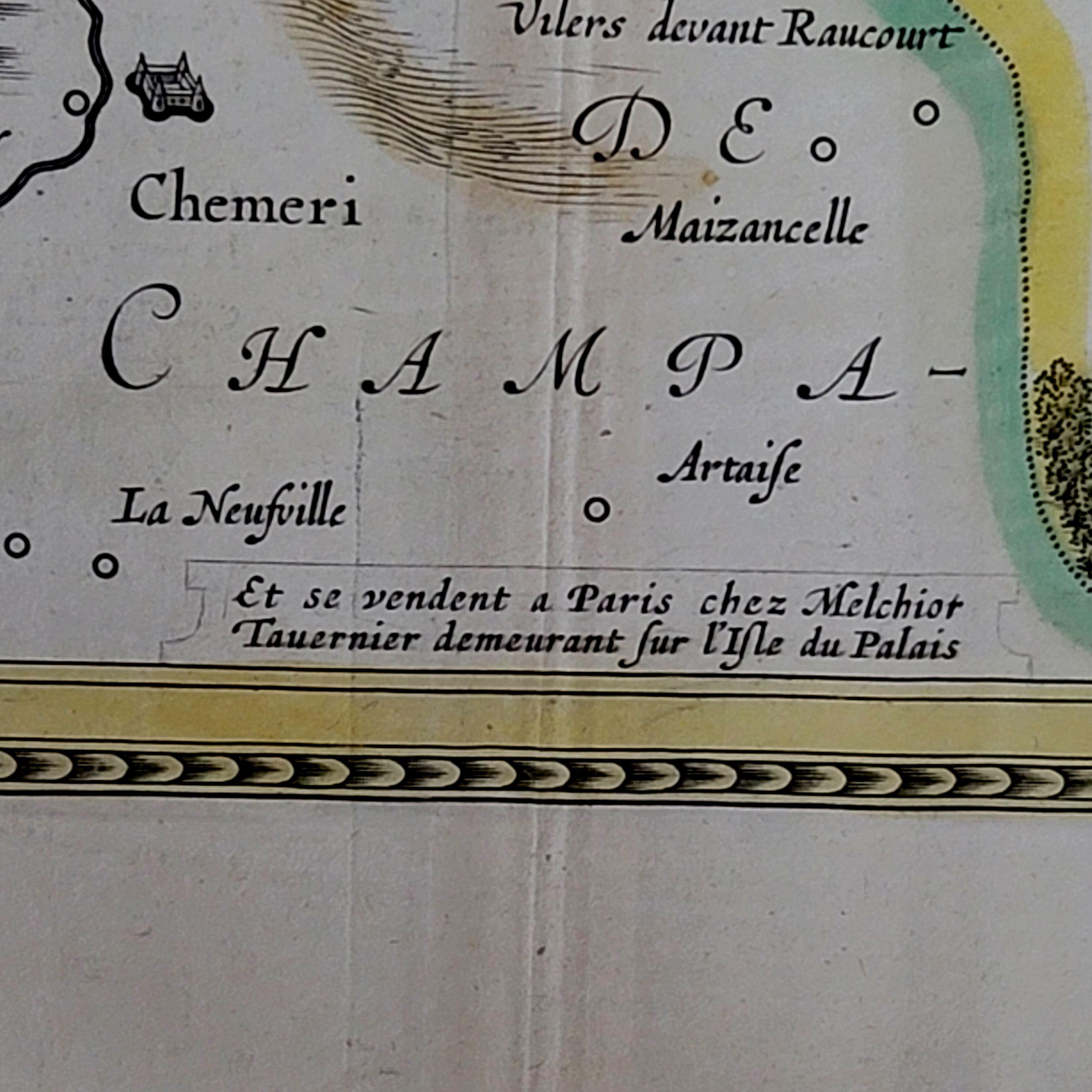 1633 Karte „“La Souverainete De Sedan Et De Raucourt, Et La Prevoste Ric0011 im Angebot 2