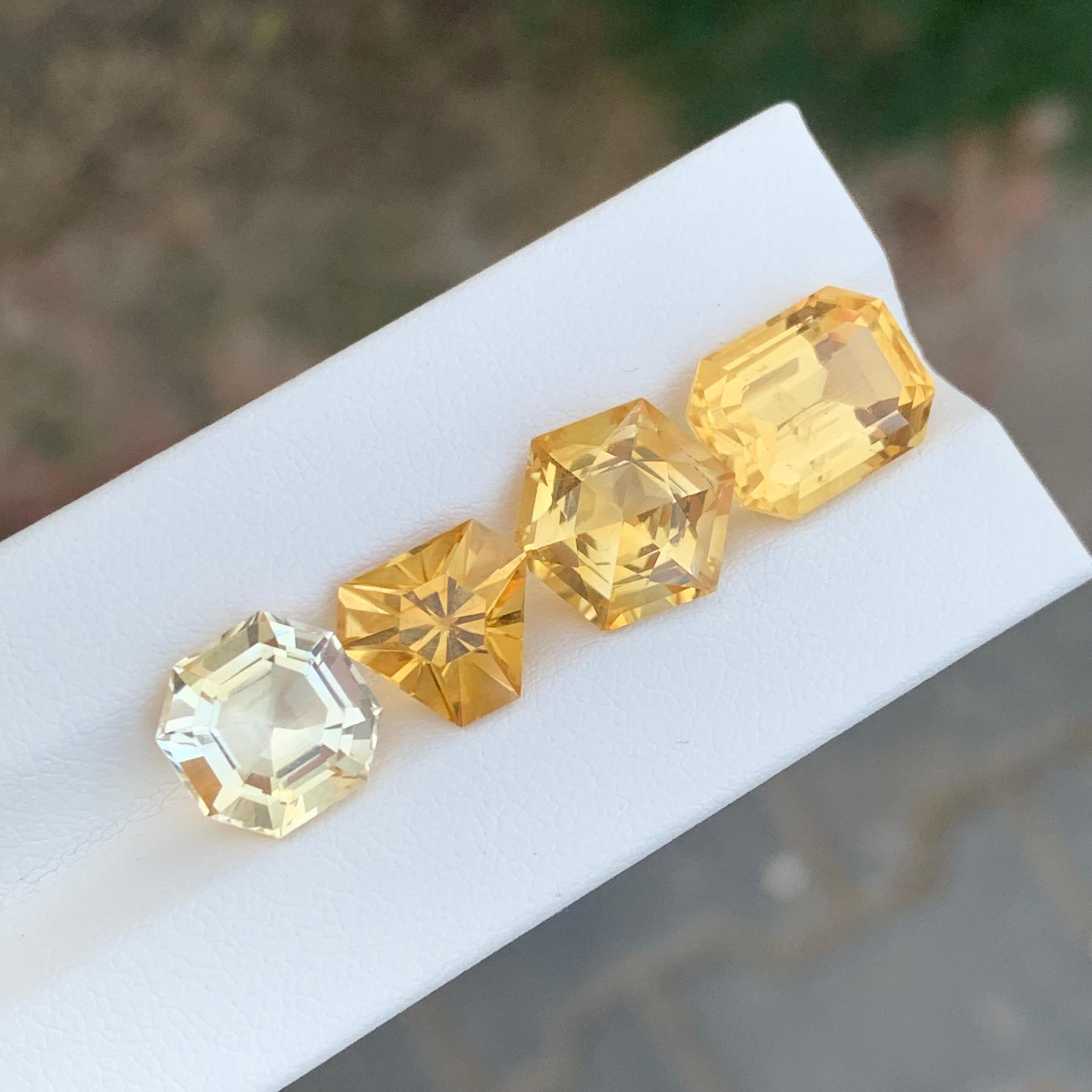 Taille mixte Lot de citrine naturelle non sertie de 16,35 carats pour la fabrication de bijoux en vente