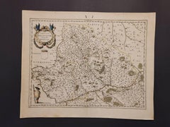 1635 Willem Blaeu Map of Northern France"Comitatvs Bellovacvm" Ric.a08