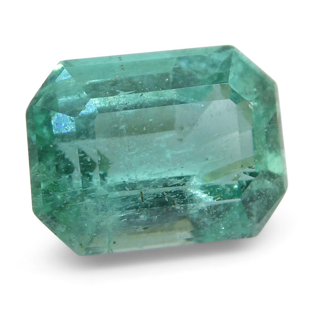 Octagon Cut 1.63ct Emerald Cut Emerald