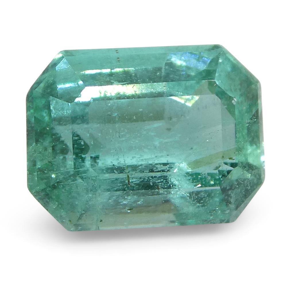 Women's or Men's 1.63ct Emerald Cut Emerald