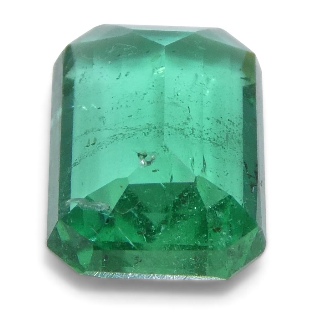 1.63ct Octagonal/Emerald Cut Green Emerald from Zambia (Émeraude verte de Zambie) en vente 5
