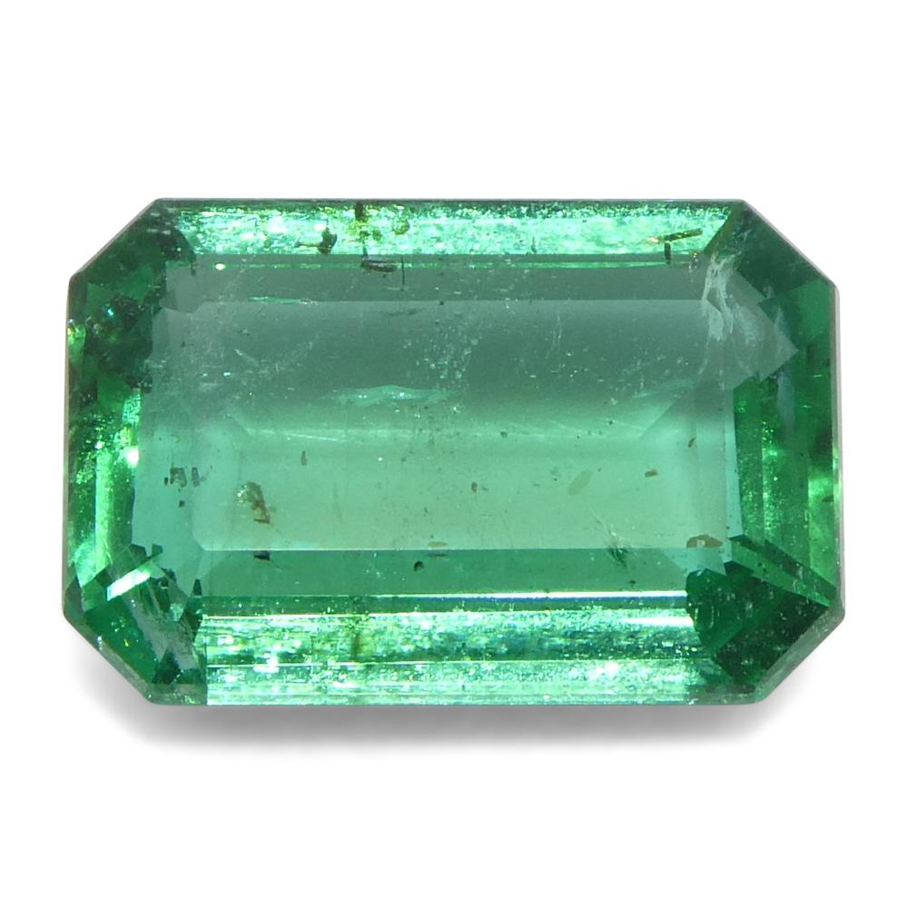 1.63ct Octagonal/Emerald Cut Green Emerald from Zambia (Émeraude verte de Zambie) Neuf - En vente à Toronto, Ontario