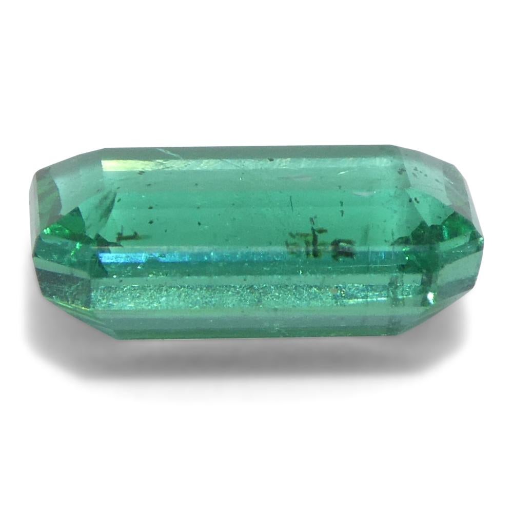 1.63ct Octagonal/Emerald Cut Green Emerald from Zambia (Émeraude verte de Zambie) en vente 2