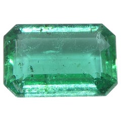 1.63ct Octagonal/Emerald Cut Green Emerald from Zambia (Émeraude verte de Zambie)