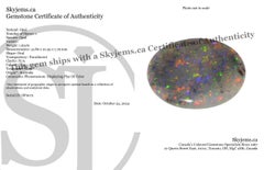 1.63ct Oval Cabochon Gray Opal from Australia