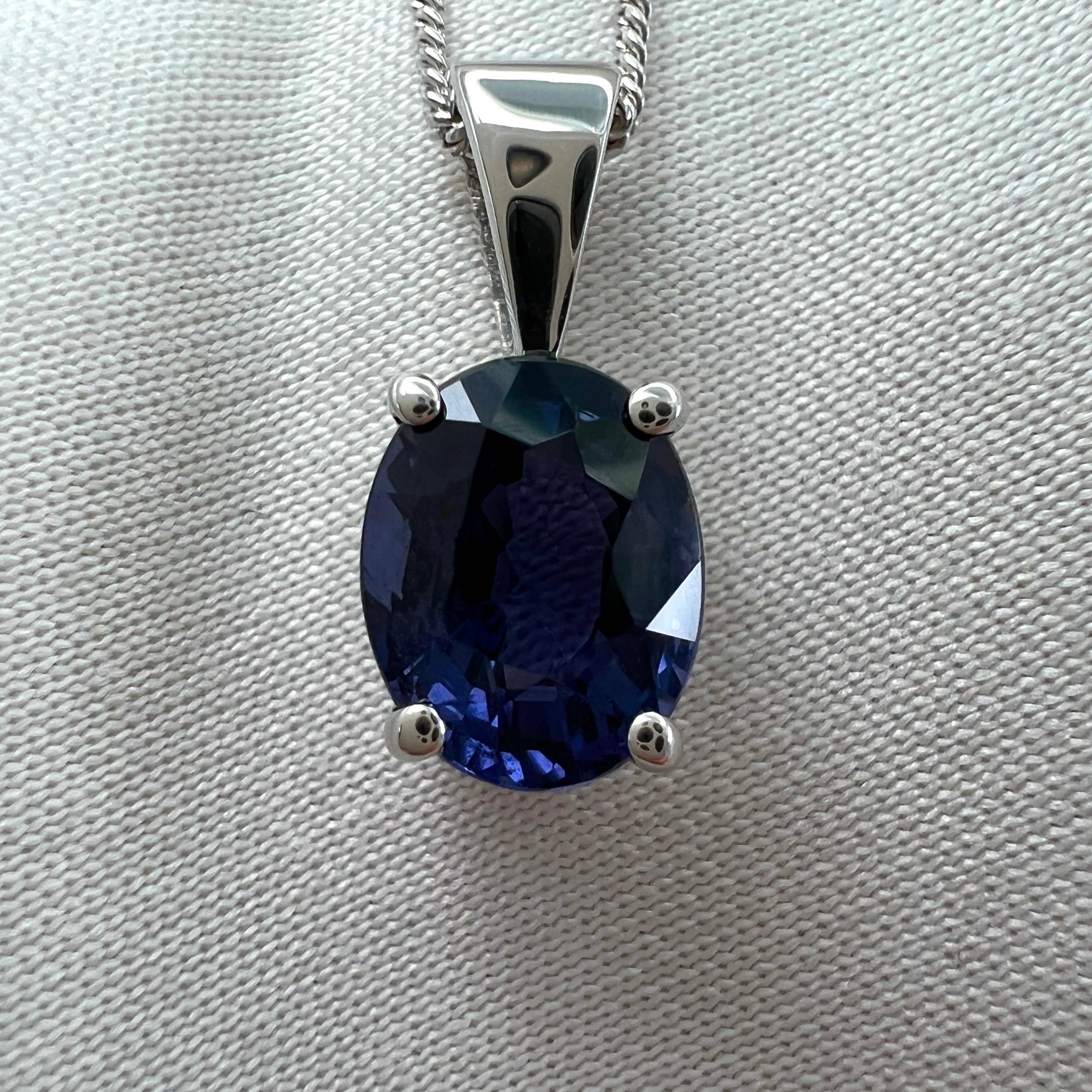 blue spinel pendant