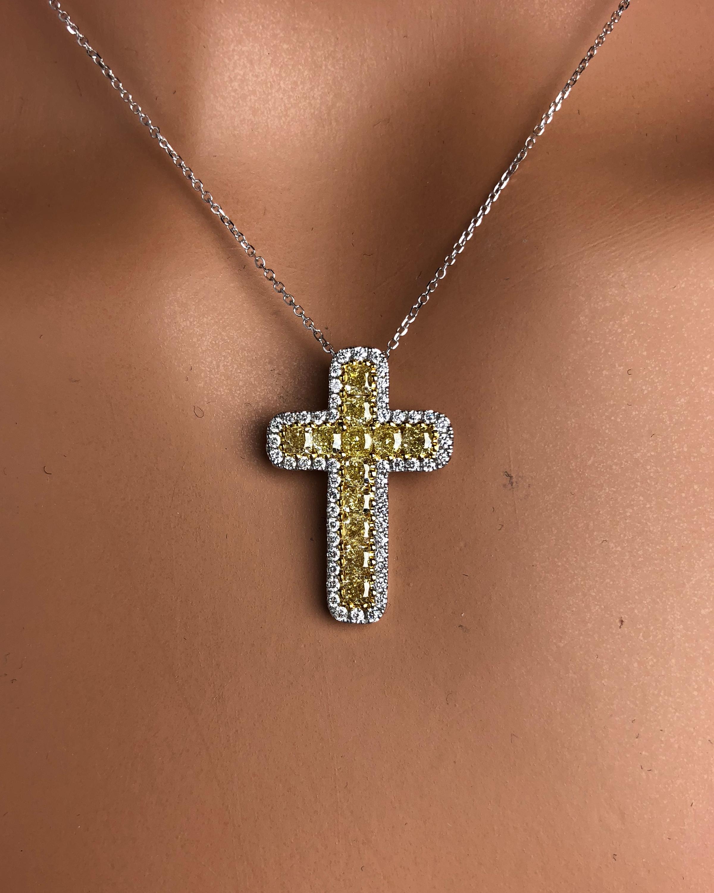 yellow diamond cross