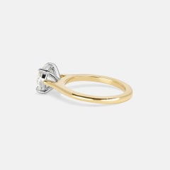 1.64 Carat Round Brilliant Statement Brilliant White  Classic Charm Diamond Ring