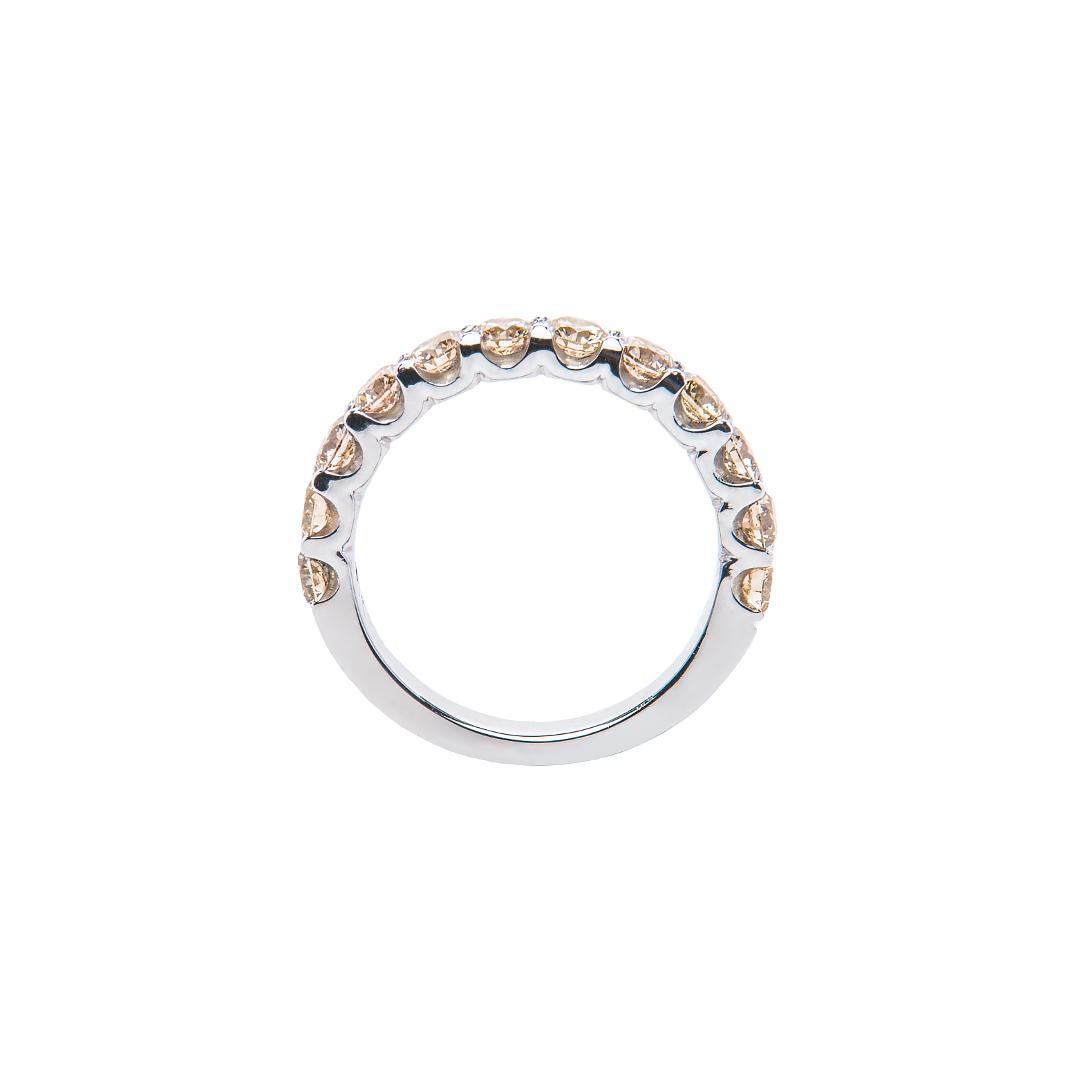 champagne diamond eternity band