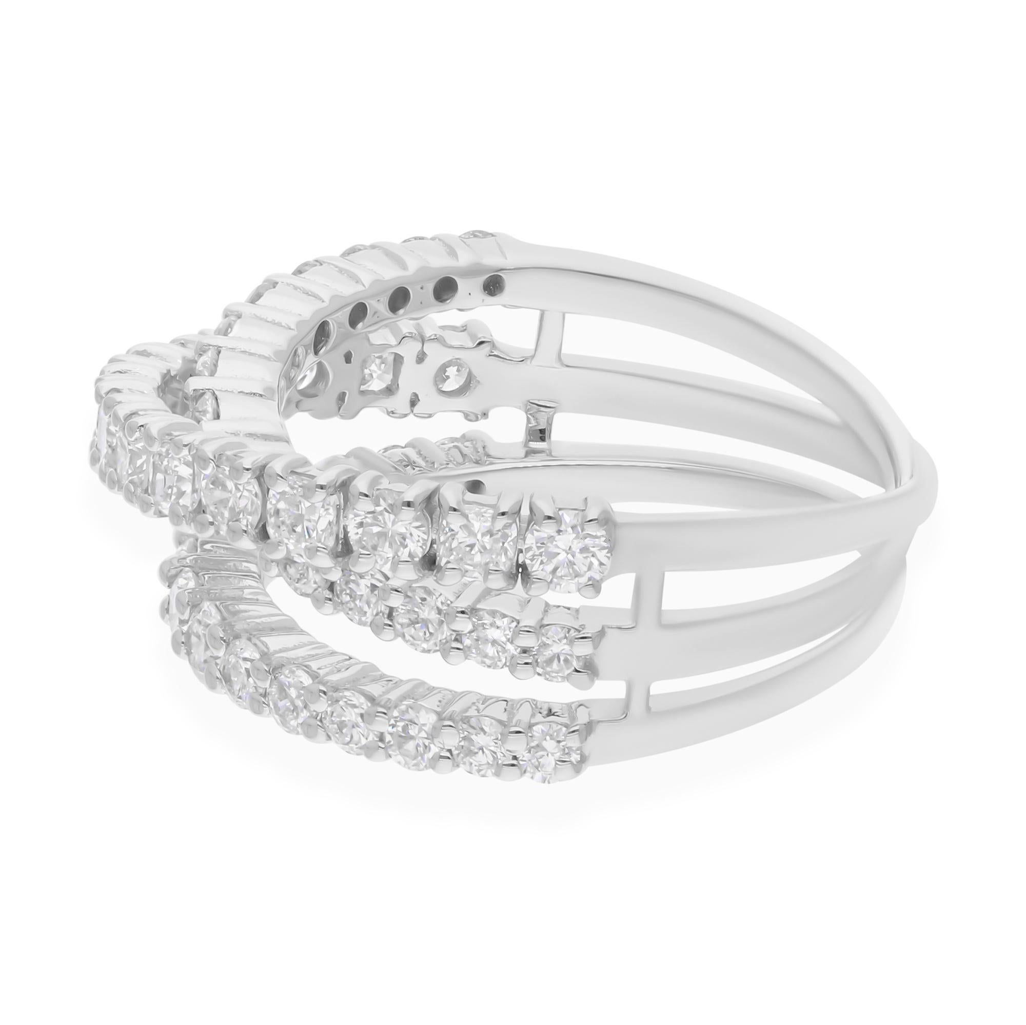 Cast from 18-karat gold, these exquisite ring is handset with 1.64 carats of sparkling diamonds.

FOLLOW SPECTRUM JEWELS storefront to view the latest collection & exclusive pieces. Spectrum Jewels is proudly rated as a Top Seller on 1stdibs with 5