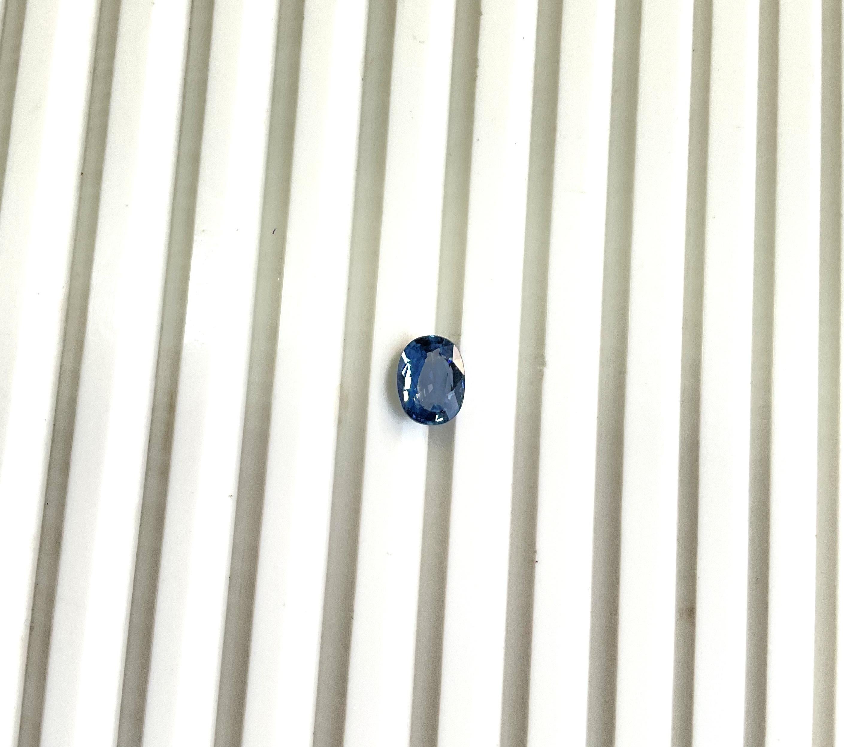 Taille ovale Spinelle bleu de Tanzanie à facettes ovales de 1,64 carat, pierre naturelle pour la haute joaillerie en vente